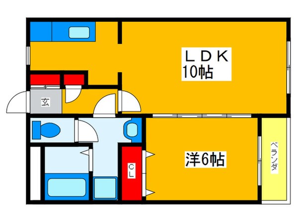 Ｍ　Ｈｉｇｈ　Ｃｒｅｓｔの物件間取画像